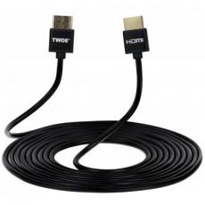 Кабель мультимедийный HDMI to HDMI 3.0m 2.0 Slim black 2E (2EW-1119-3m)